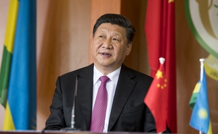 Presidente Xi Jinping em coletiva de imprensa, Kigali, 23 de julho de 2018. (Foto: Paul Kagame/Flickr/Creative Commons)