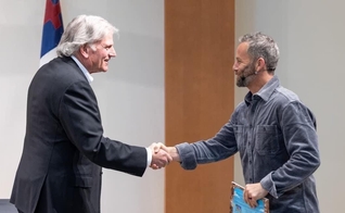 Pastor Franklin Graham e Kirk Cameron. (Foto: Reprodução/Twitter Franklin Graham)