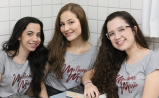 Giovanna, Rafaella e Maria Eduarda. (Foto: Reprodução/Igreja Adventista do Sétimo Dia)