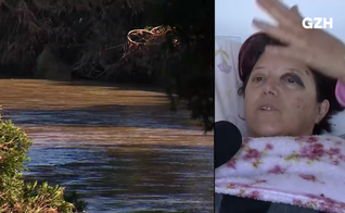 Roseli Rodrigues Pereira disse que orou a Deus para que mandasse algo para comer. (Foto: Reprodução/GZH/RBS TV).