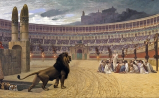 Pintura de Jean-Leon Gerome retrata cristãos martirizados nas arenas de Roma. (Creative Commons)
