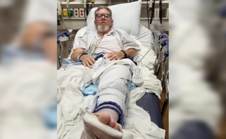 O ativista pró-vida Mark Zimmerman foi atropelado por um funcionário da clínica. (Foto: GiveSendGo/Mark Zimmerman).