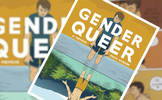Capa do livro “Gender Queer”, que traz ilustrações sexuais explícitas. (Montagem Guiame: divulgação)