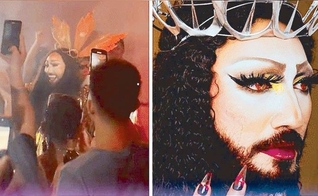 Pura Luka Vega postou sua performance no Twitter com a legenda: "Obrigado por vir à igreja!”. (Captura Twitter)