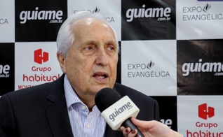 Pastor Antônio José na Expoevangélica 2023. (Foto: Reprodução/Guiame).