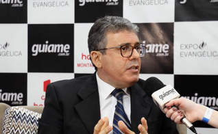 Glauco Barreira na Expoevangélica 2023, em Fortaleza. (Foto: Marcos Paulo Correa/Guiame)