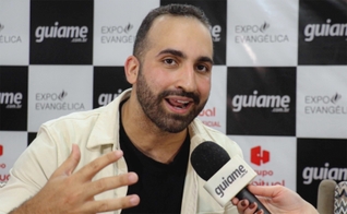 Arthur Callazans na Expoevangélica. (Foto: Reprodução/Guiame).