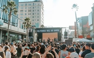 O evento evangelísitico na Califórnia. (Foto: Reprodução/Instagram/Ross Johnston)