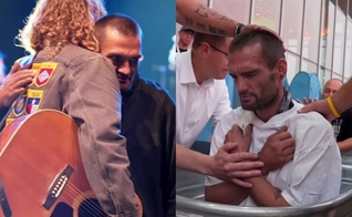 Zach aceitou Jesus e foi batizado. (Foto: Reprodução/Instagram/Sean Feucht).