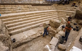 Projeto de escavação no Tanque de Siloé, em Jerusalém. (Foto: City Of David Foundation)