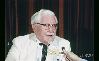 Colonel Sanders aceitou Jesus aos 77 anos. (Foto: Reprodução/YouTube/SMU Jones Film/WFAA).