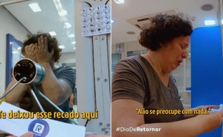 Paloma foi abençoada pela missão Retornar. (Foto: Reprodução/YouTube/Instituto Retornar).