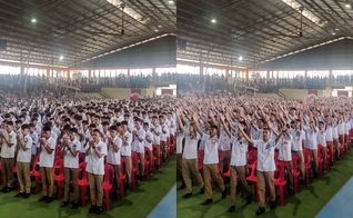 Os 627 alunos agradeceram a Deus após superarem dificuldades para se formarem. (Foto: Facebook/Oralan Quiao Rentuza).