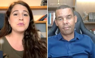 Aline Szewkies e Rodrigo Silva. (Captura de tela: YouTube Israel com a Aline)