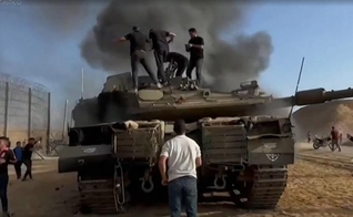 Cenas da guerra em Israel. (Captura de tela: Vídeo G1)