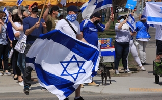 Manifestação pró-Israel. (Foto representativa: Unsplash/Chris Earn)
