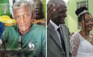 À esquerda, Gilmar durante o período em que ficou nas ruas e à direita, em seu casamento. (Foto: Arquivo pessoal/Concedido ao Guiame)