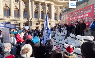 Marcha pelos judeus na França. (Captura de tela: Vídeo Euronews)