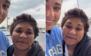 Kenna Couret e a mulher que foi curada. (Foto: Reprodução/Instagram/Kenna Couret)