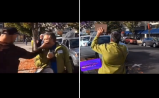 Pastor recebe tapa na cara e xingamentos enquanto prega na rua. (Captura de tela/Instagram/Jesus Real Hope)