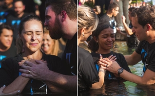 O batismo. (Foto: Reprodução/Instagram/Lagoinha Alphaville)