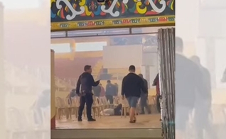 Local onde ocorreu a explosão. (Captura de tela: YouTube AFP Português).