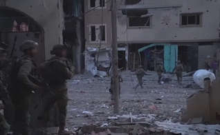 Cenas da guerra entre Israel e Hamas. (Captura de tela: UOL).