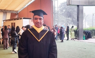 Elvis Esquivel se formou no curso bíblico no Espaço Novo Tempo da Igreja "España" em Lima. (Foto: Arquivo pessoal/Notícias Adventistas).