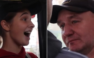 Evangelismo no trem. (Foto: Reprodução/Instagram/Mira Red'ko)