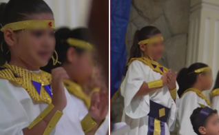 Tais Barros Cacho durante apresentação em Libras. (Captura de tela/G1)