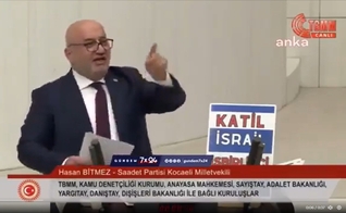 Deputado turco Hasan Bitmez. (Captura de tela/Jewishbreakingnews)