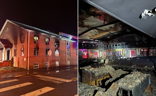 Igreja danificada pelas chamas. (Foto: Reprodução/Facebook/Sixth Avenue Community Church)