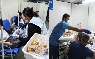 Cristãos na ação evangelística. (Foto: Reprodução/Notícias Adventistas)