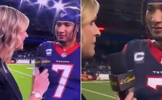 CJ Stroud. (Foto: Reprodução/X/Charlie Kirk)