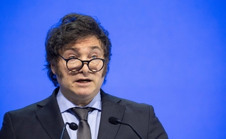 O presidente argentino Javier Milei. (Foto: Fórum Econômico Mundial)