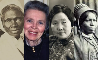 Sojourner Truth, Elisabeth Elliot, Shi Meiyu e Amanda Smith. (Fotos: Creative Commons)