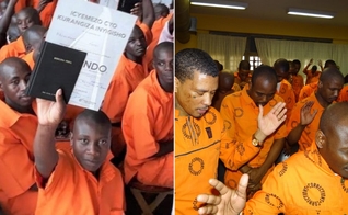 Presos cursam discipulado através das missões. (Foto: Prison Fellowship International).