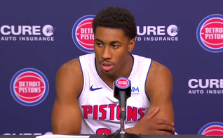 Jaden Ivey do Detroit Pistons. (Foto: Reprodução/YouTube/Hoops Postgame).