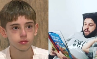 Pierry de 11 anos quer encontrar a Bíblia do pai. (Foto: Reprodução/YouTube/Balanço Geral).