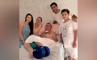 Jonathan Nemer visitou João Héber e sua família. (Foto: Instagram/Jonathan Nemer).