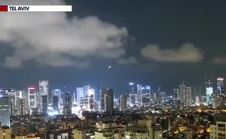 Imagens de Tel Aviv. (Captura de tela/YouTube/LiveNOW da FOX)