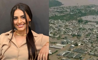 Canoas foi inundada durante enchente no Rio Grande do Sul. (Foto: Instagram/Fernanda Rochele/Globo/Reprodução).