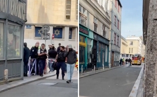 Homem foi morto pela polícia após incendiar sinagoga na Normandia. (Captura de tela: YouTube/France 24 English)