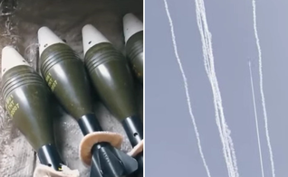 Hamas dispara foguetes contra Tel Aviv a partir da Faixa de Gaza. (Captura de tela/YouTube/AFP) 