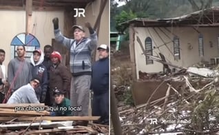 O acidente aconteceu na Assembleia de Deus em Encantado. (Foto: Reprodução/Instagram).