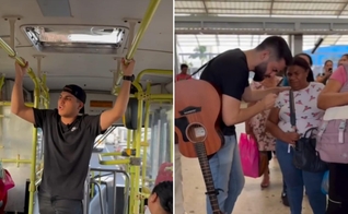 A ação evangelística aconteceu em Goiânia. (Foto: Reprodução/Instagram/Allan Machado).