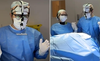 O cirurgião maxilofacial Rafael Evaristo orou junto com sua equipe. (Foto: Reprodução/Instagram/Dr. Rafael Evaristo).