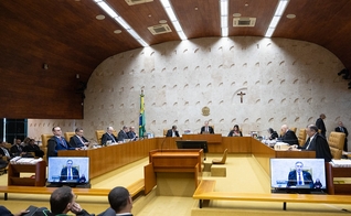 Ministro Luís Roberto Barroso preside Sessão Plenária realizada em 20 de junho de 2024. (Foto: Andressa Anholete/STF)