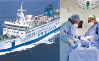 O navio-hospital da Mercy Ships, o Africa Mercy. (Foto: Mercy Ships).