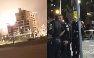 Ataque atingiu prédios em Tel Aviv. (Foto: Reprodução/YouTube/ CBS News).